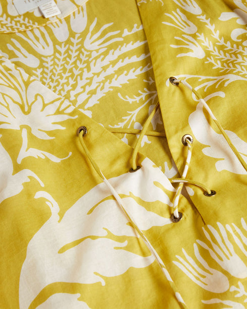 NOEMIY-Swimwear-Things are heating up with NOEMIY. This mini cover-up is adorned with florals and makes the perfect lightweight addition to pop in your suitcase. Throw it on over your swimsuit to grab a cocktail at the bar or for extra coverage when lounging poolside. By choosing Ted Baker cotton products, you're supporting our investment in the Better Cotton Initiative's mission. This product is sourced via a system of mass balance and therefore may not contain Better Cotton. Mini cover up dress 100% Cotto